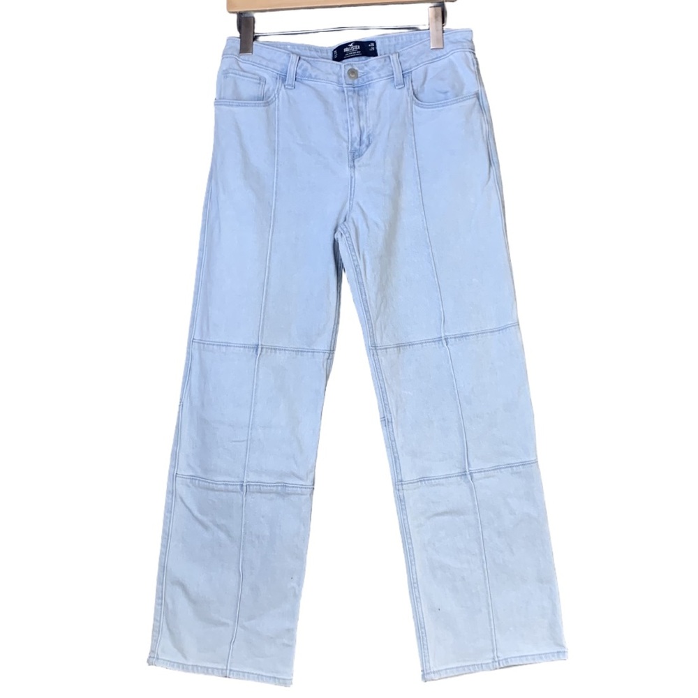 Hollister Low Rise Dad Jean Vintage Stretch Light Wash Baggy W28 L29 Y2K Inspire